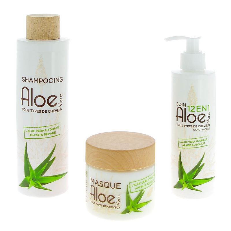 Routine hydratante pour tous types de cheveux Aloe Vera