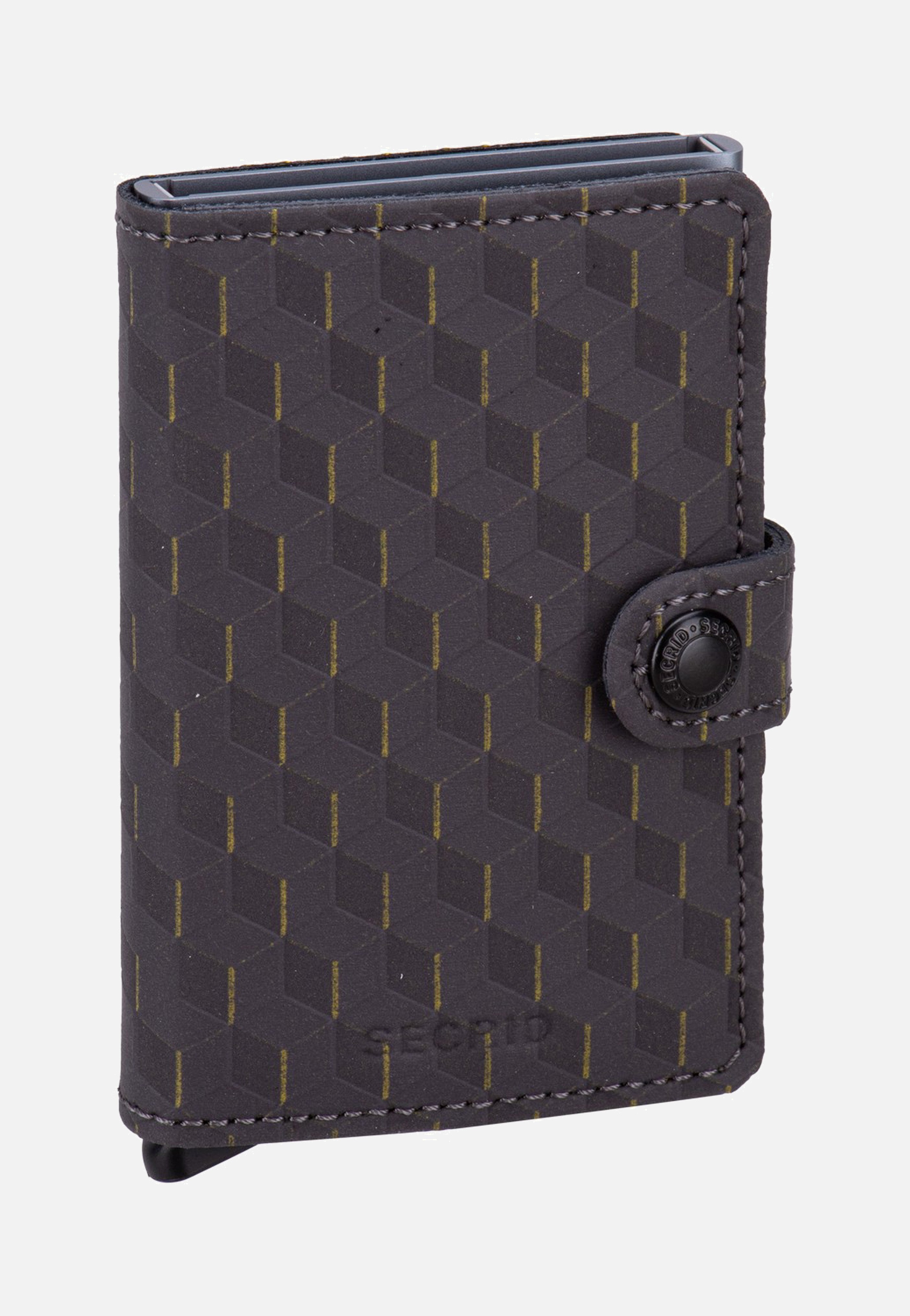 Miniwallet Optical Grey-Yellow - Portemonnaie