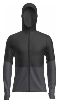 Polaire Icebreaker Merino 200 Realfleece Descender Noir