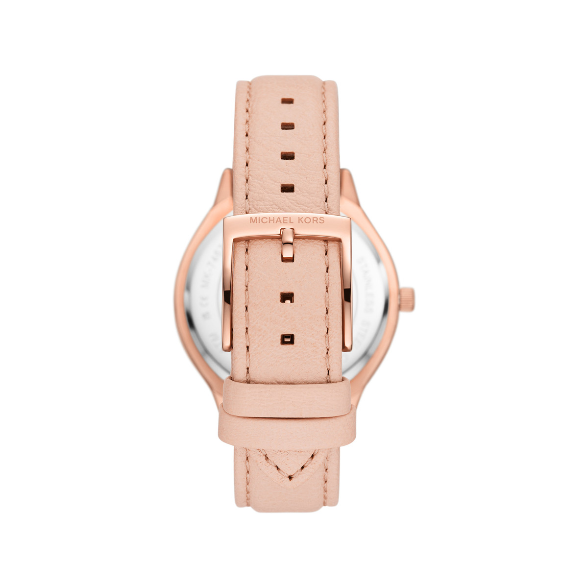 Montre MICHAEL KORS slim runway femme bracelet cuir beige
