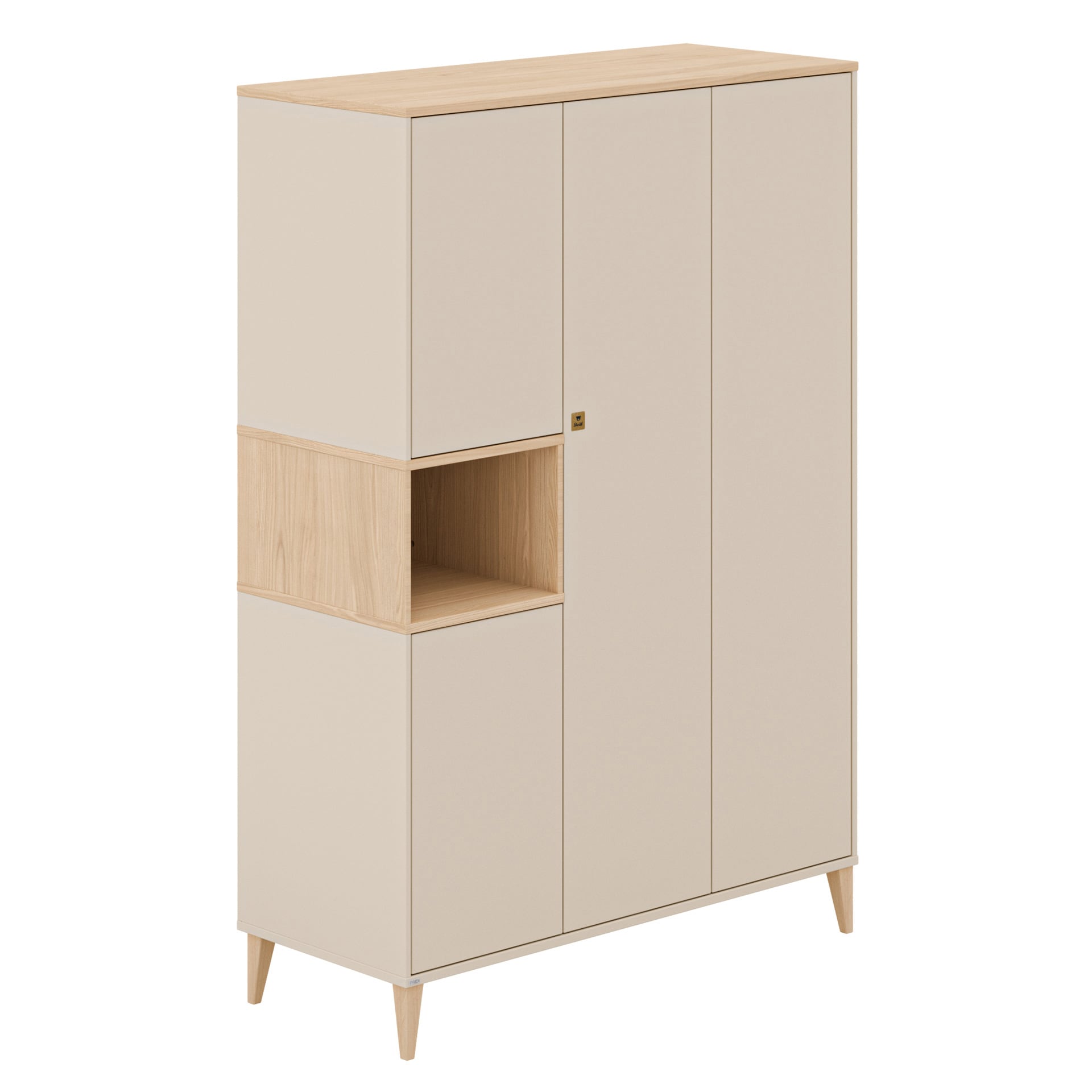 PAIDI Baby-Kleiderschrank MILA & BEN beige/ braun