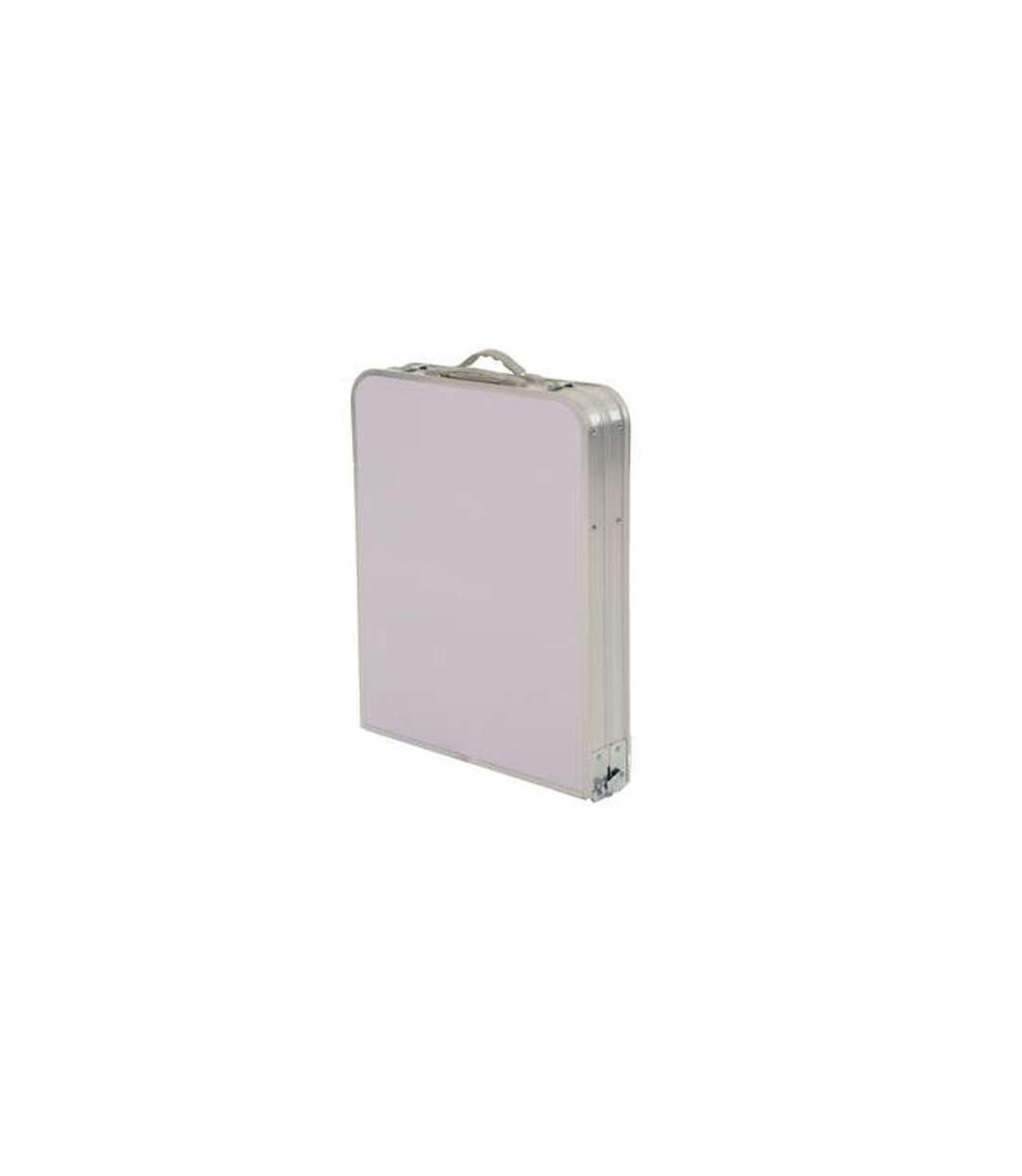Table de Camping Rangement Intégré 120cm Gris