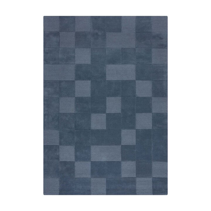 Luxe vloerkleed - Xeano checkerboard Blauw