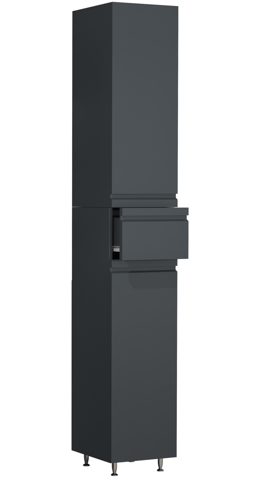 Hochschrank SILORA - anthrazit - 30 cm breit