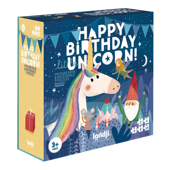 Londji Puzzle Happy Birthday Unicorn ! - Set de 5