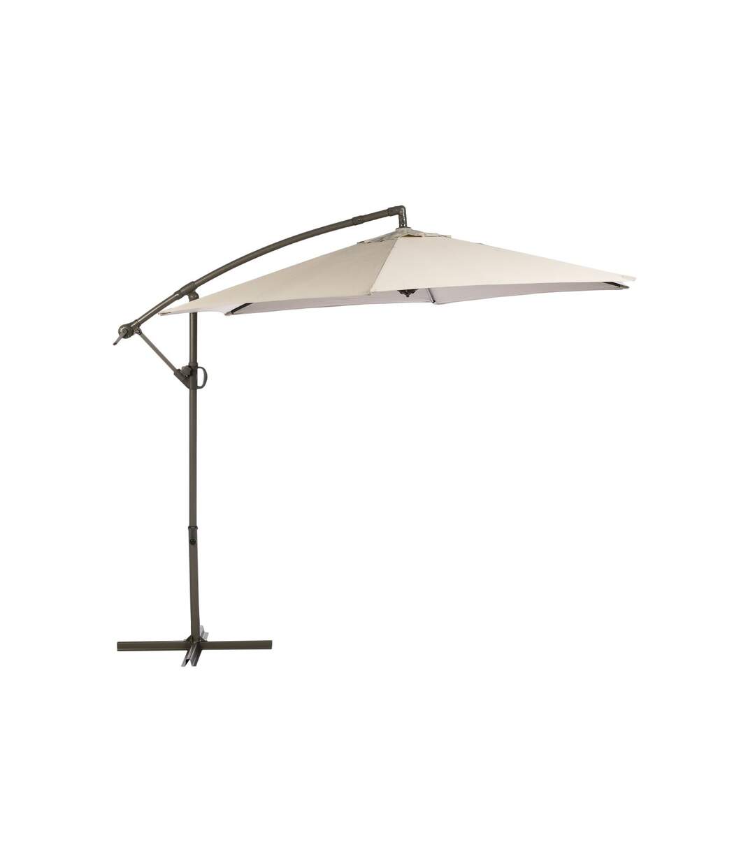 Parasol déporté rond Janeiro - Diam. 300 cm - Taupe