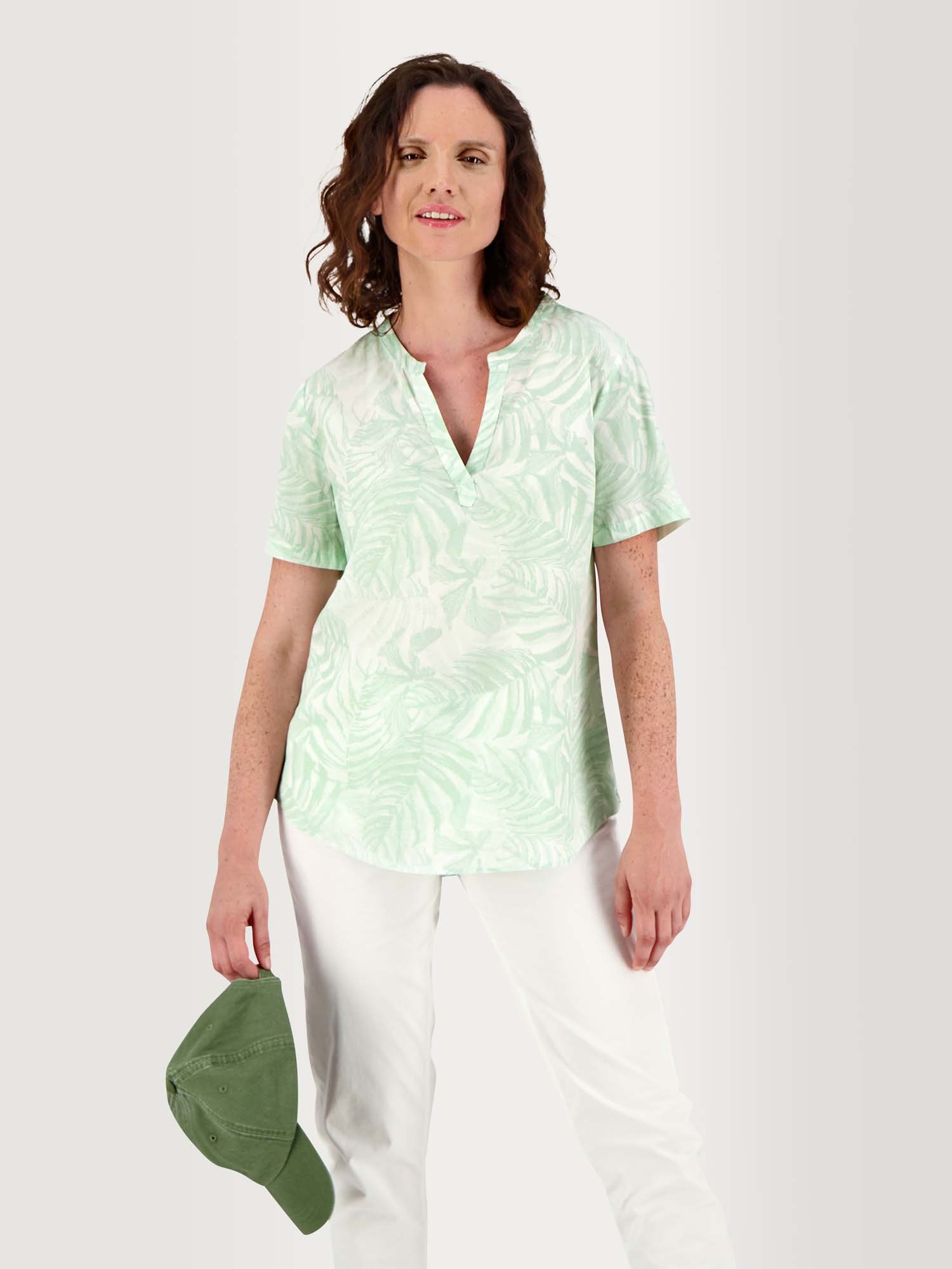 Blouse Femme Légère Floral Vert Clair