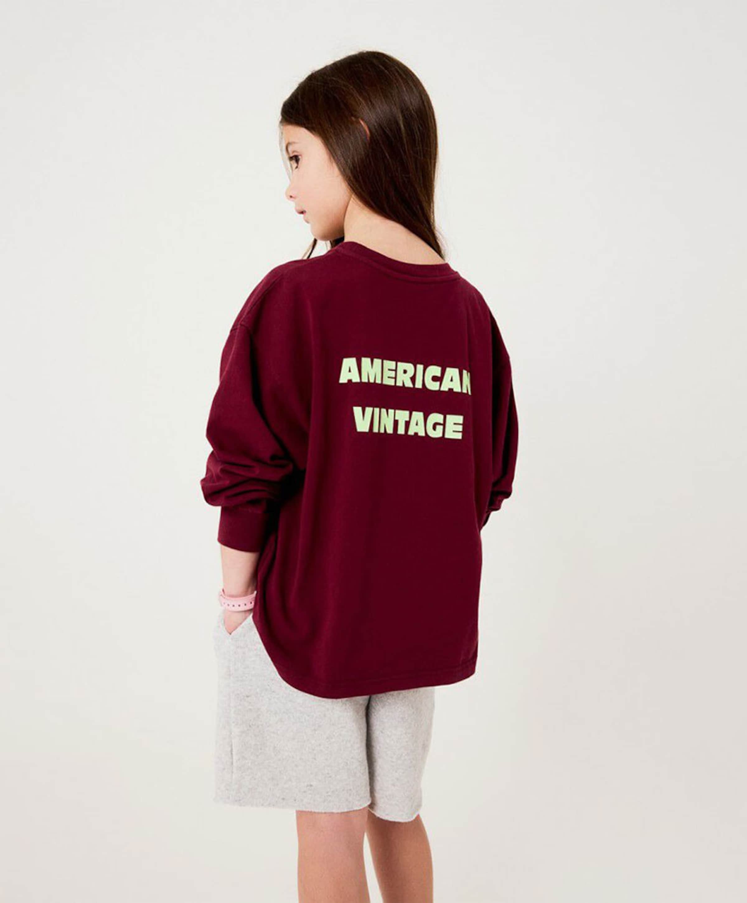 American Vintage Uniseks sweater  bordeaux