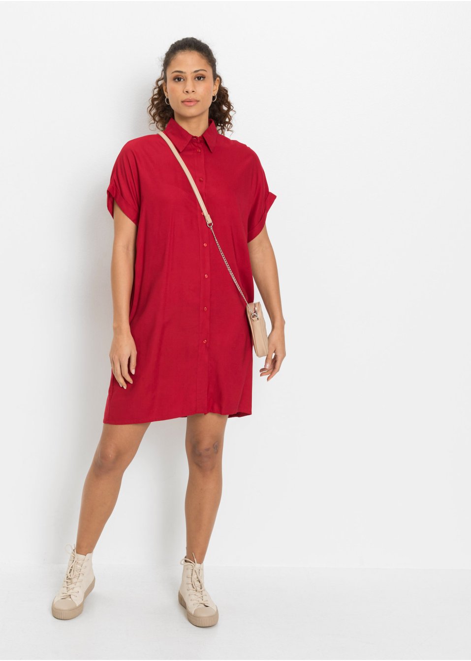 Robe-chemise en viscose