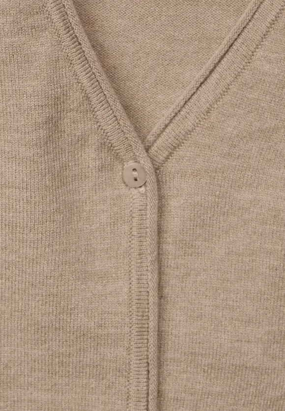 Kurzer Cardigan - bleached sand melange