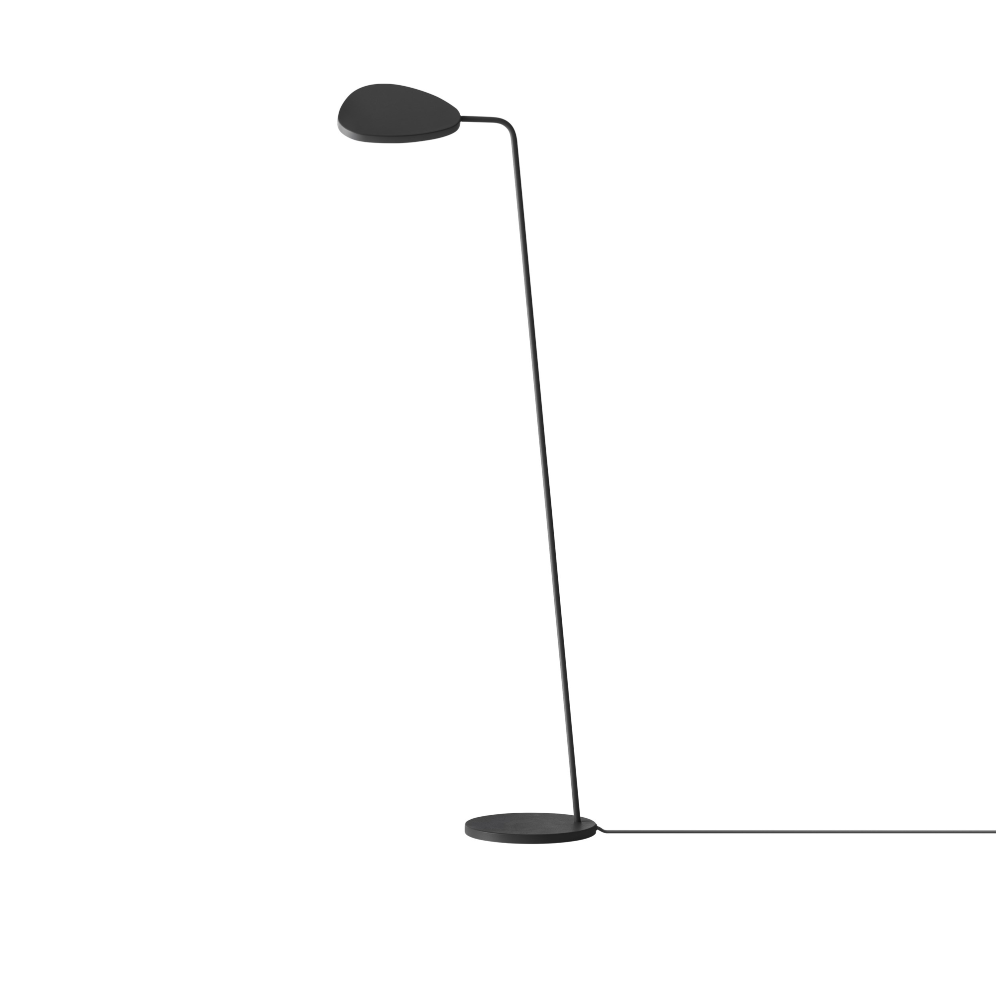 Vloerlamp Leaf zwart