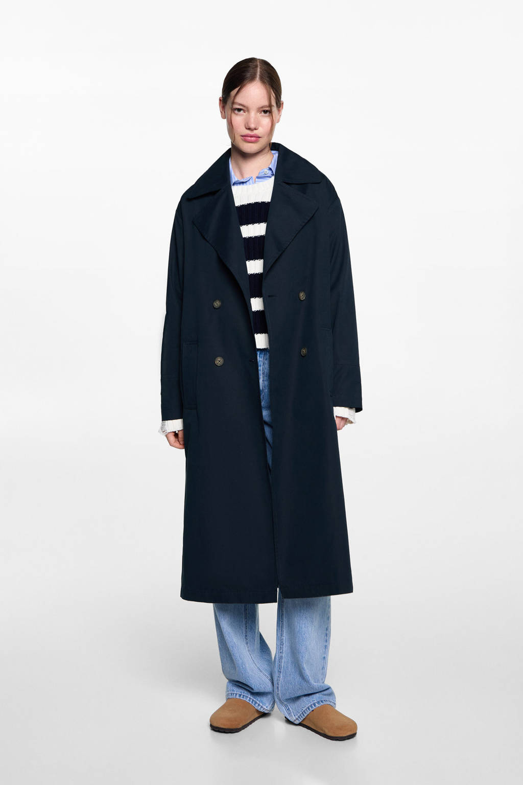 MANGO TEEN tussenjas marine