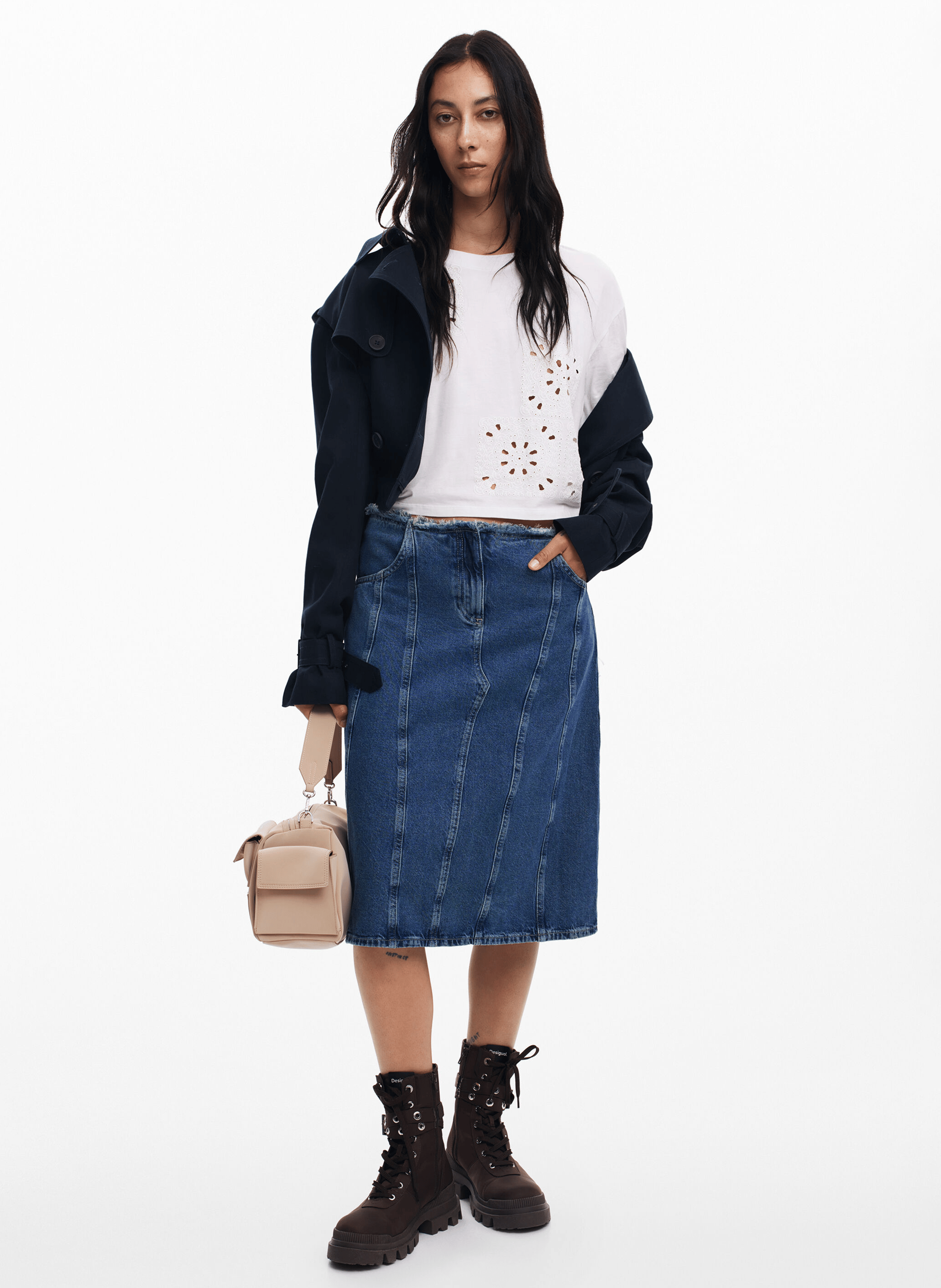 Tee-shirt brodé en coton | Blanc