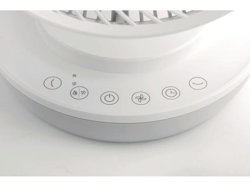 Stylies by Koenig Tischventilator Tara Weiss Tischventilator mit 3D-Oszillierung
