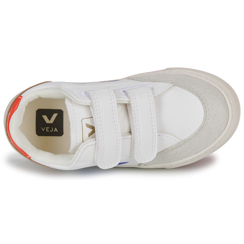 Veja - SMALL V-12 - Blanc / Bleu / Orange