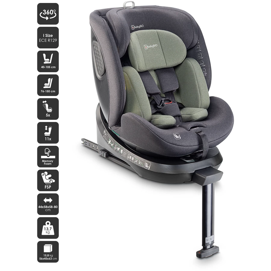 babyGO Kindersitz Move 360 Green