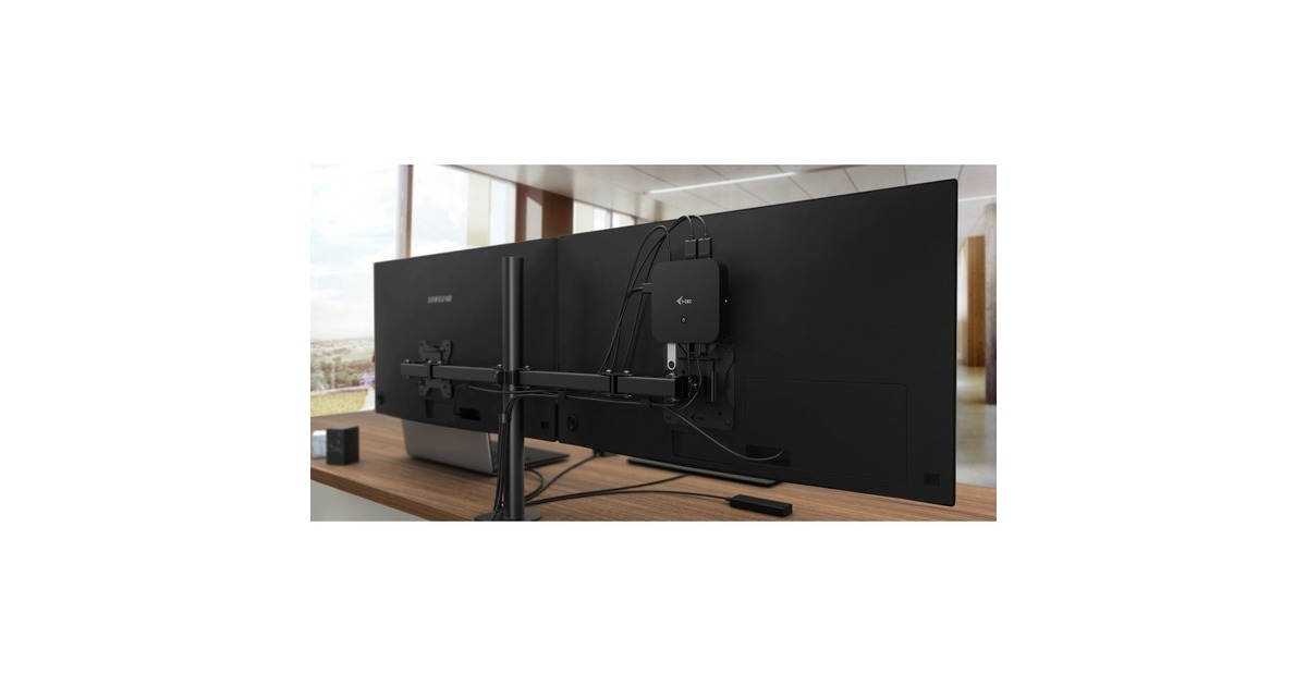 i-tecUSB-C Dual Display Docking Station + Power Delivery 100 W  (Zwart, Incl. Universal Charger 112 W)