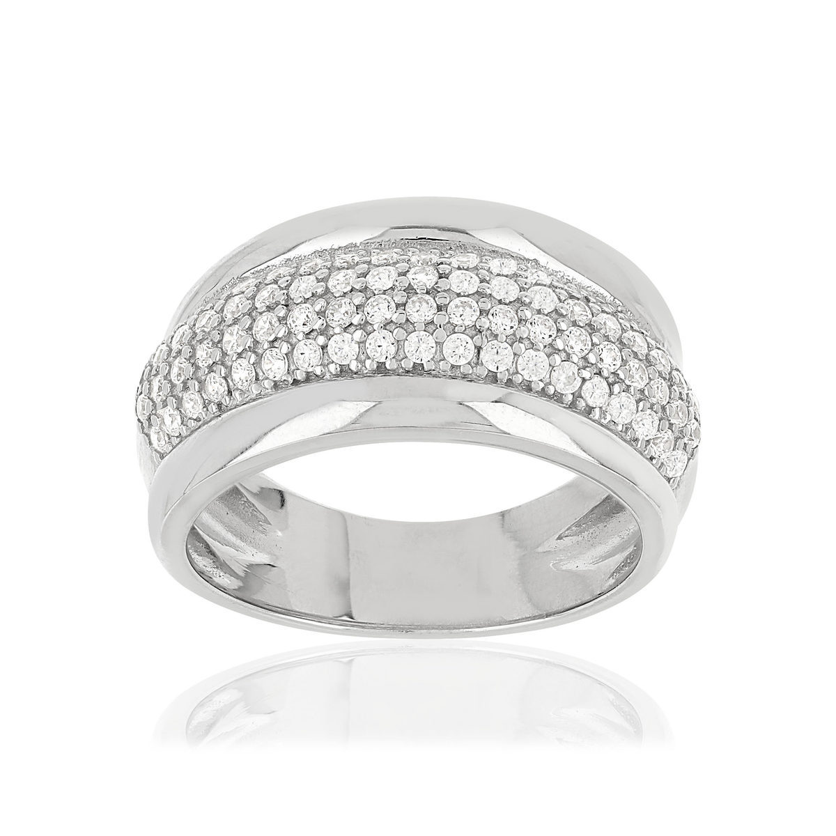 Bague argent 925 zirconias