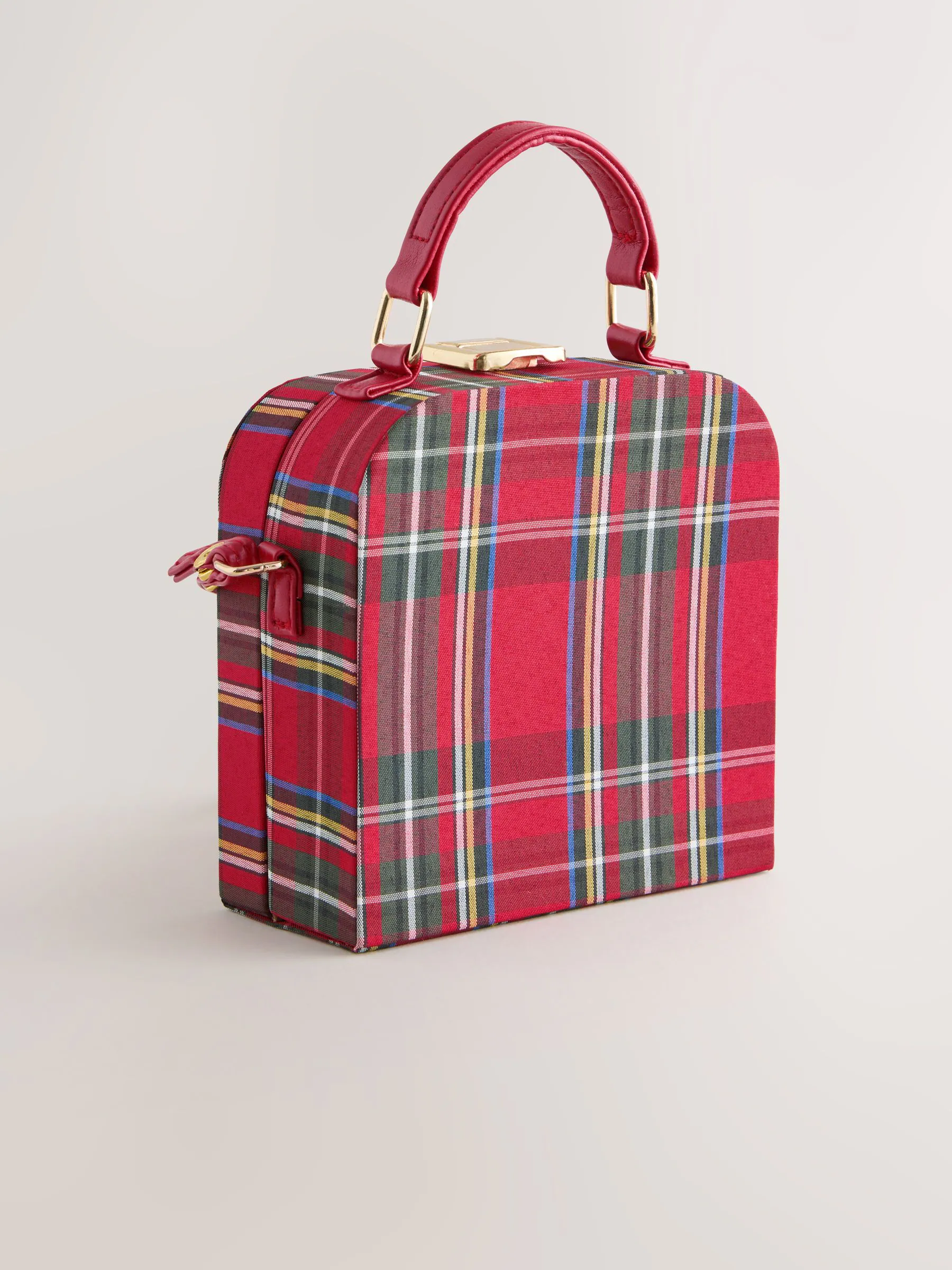 Rood - Tartan Box Bag