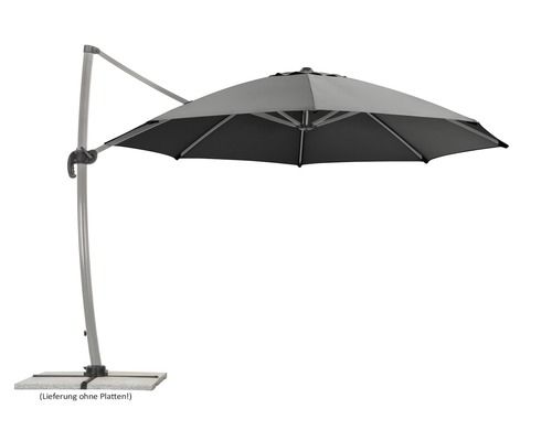 Schneider Rhodos Rondo zweefparasol, 390 x 350 x 280 cm, polyester 200 g/m², antraciet