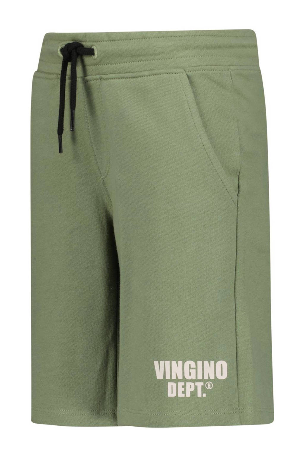 Vingino sweatshort Ramto met logo olijfgroen