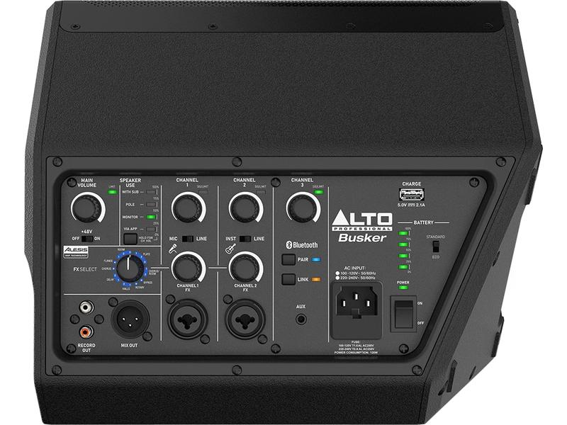 Alto Professional PA-System Busker 200W premium tragbare PA mit Akku-Betrieb
