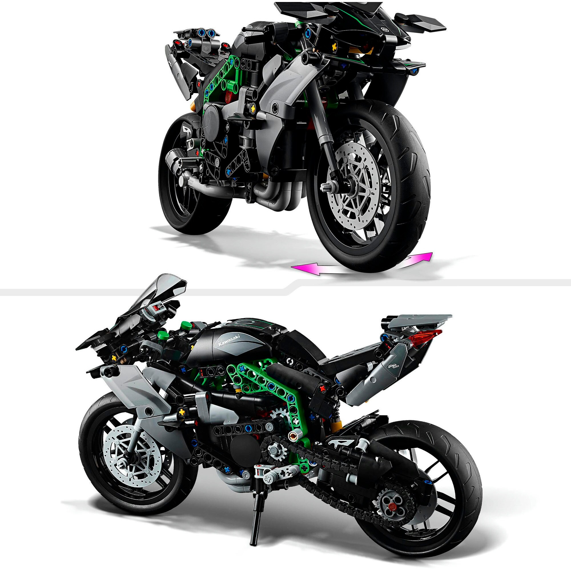 LEGO Konstruktionsspielzeug Technic Kawasaki Ninja H2R Motorrad