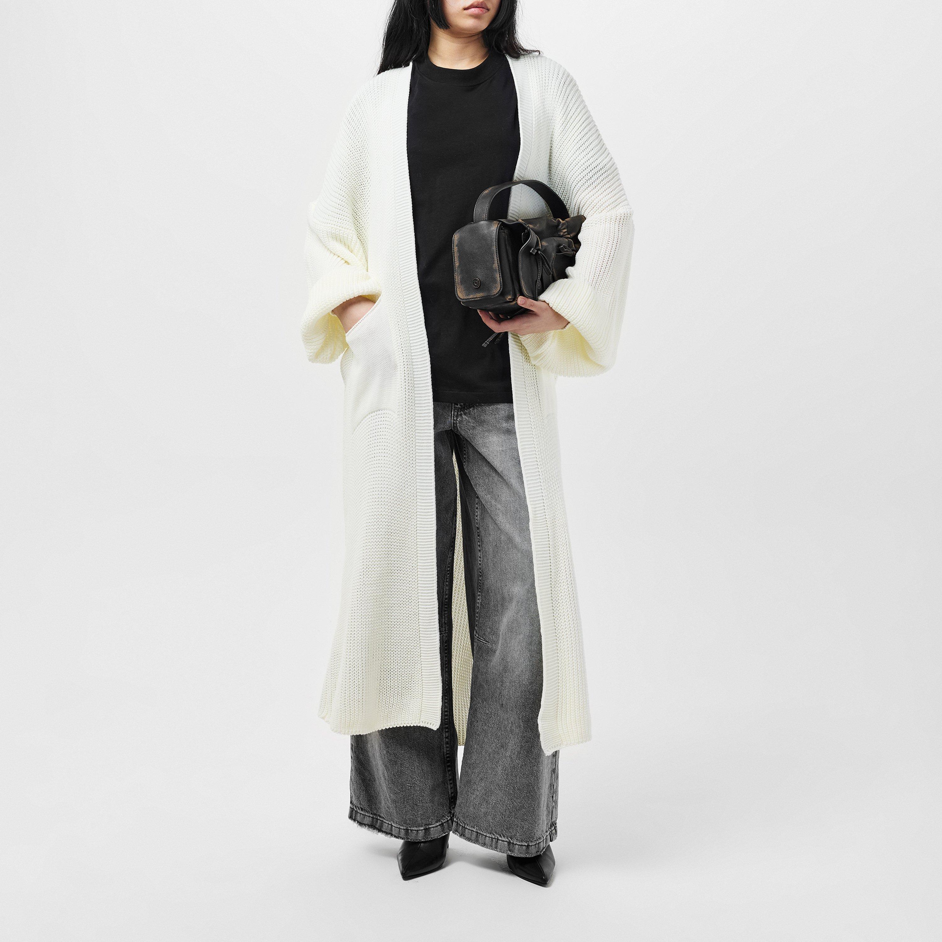 Missy Empire Balloon Sleeve Knitted Cardigan