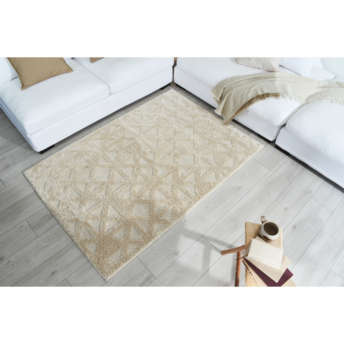 Nazar Rugs Tapis Harmonie 913 crème - 120x170 cm