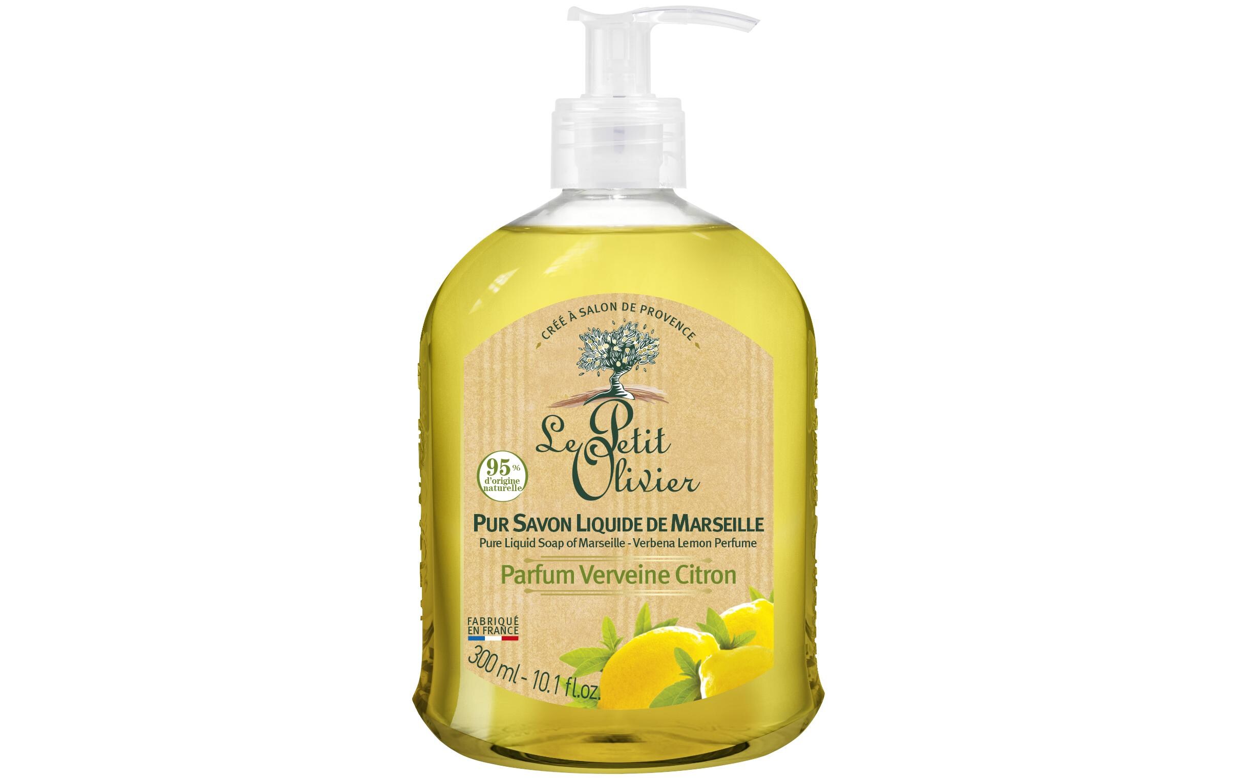 Flüssigseife Verveine Citron 300 mlReine flüssige Marseille-Seife mit Verveine-Citrus-Parfüm