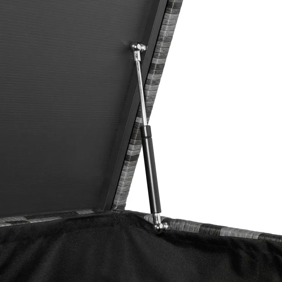 tectake Kussenbox Oslo met aluminium frame 145x82,5x79,5cm, Grijs