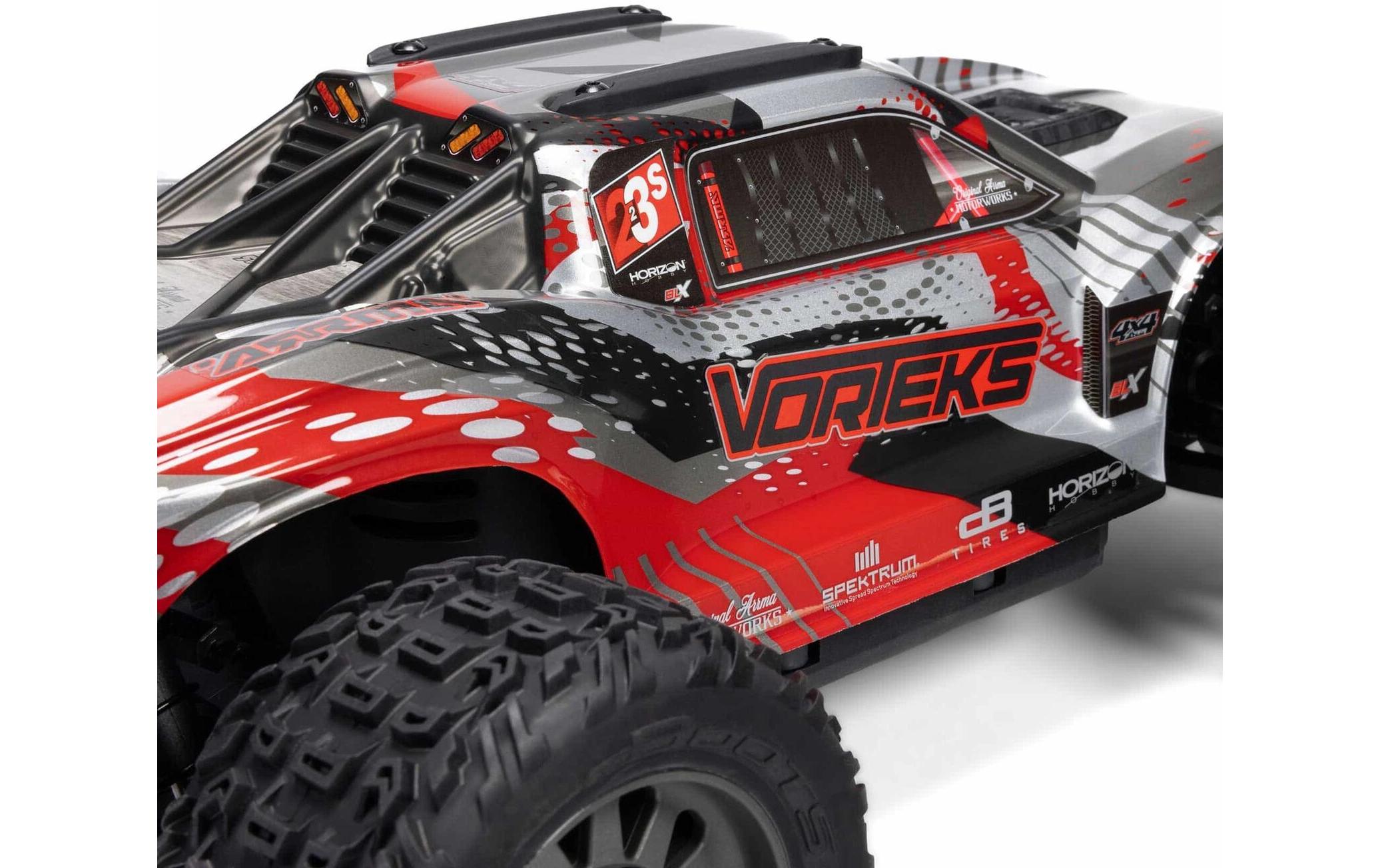 Stadium Truck SCT Vorteks BLX 223S Rot ARTR, 1:10<br>Off-Road Modell mit Brushless Motor