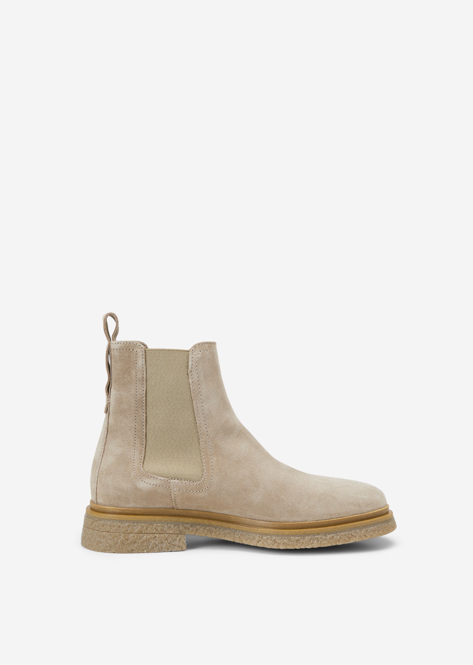 Chelsea-Boot mit Sohle in Krepp-Optik