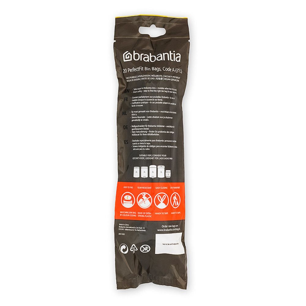 AVFALLSPOSER BRABANTIA A 3 LITER 20STK/PK