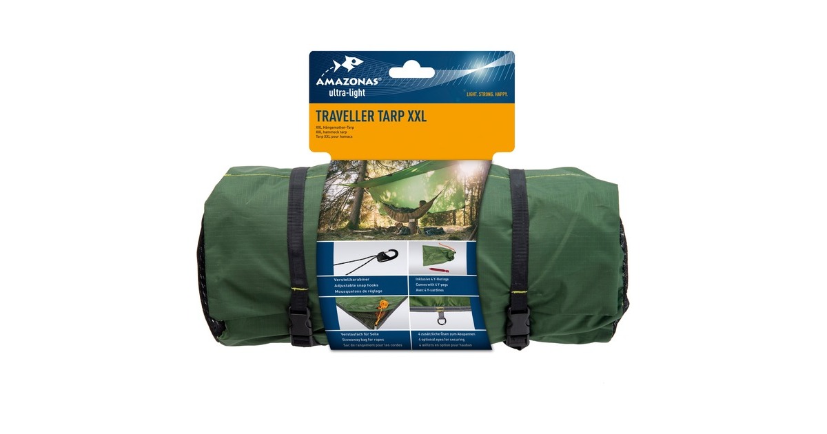 AmazonasTraveller Tarp XXL zonnezeil  (Groen)