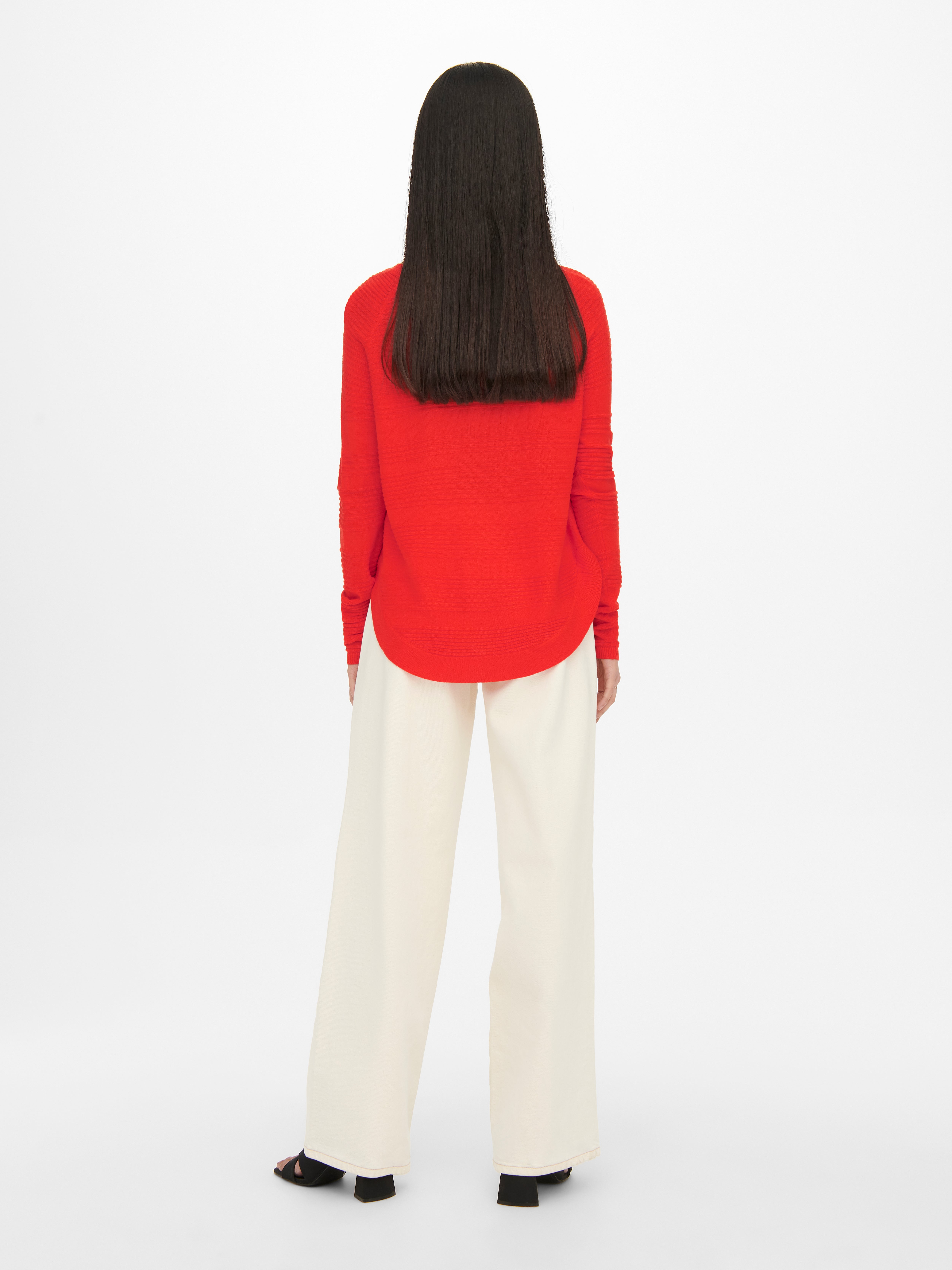ONLCAVIAR Strickpullover Red Clay