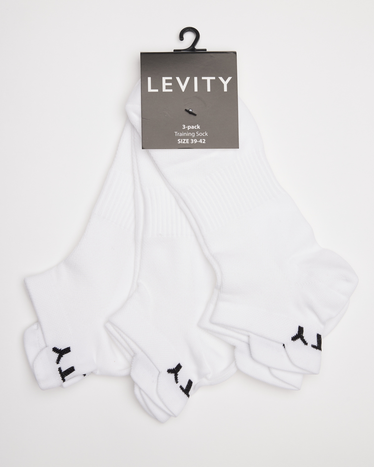 LEVITY 3-pack Training Sock White