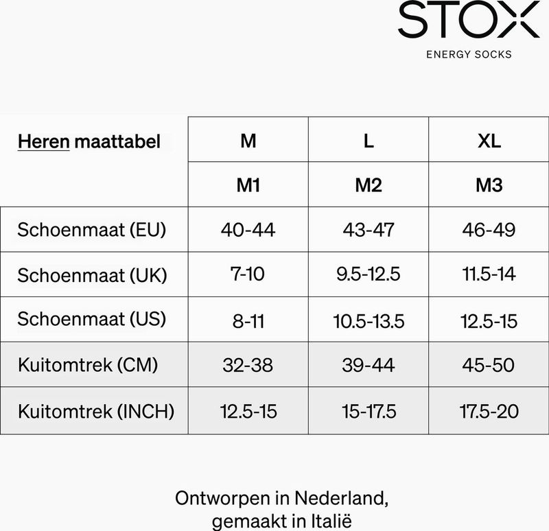 STOX - Merino Wandelsok - Kniehoge - Compression - Zwart - Merinowolblend