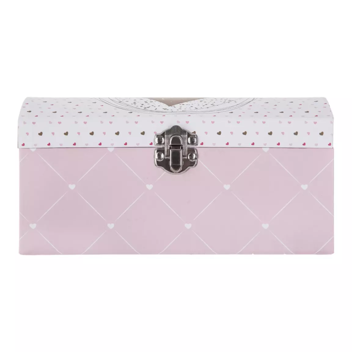Boîte à bijoux enfant miroir Demoiselle Rose