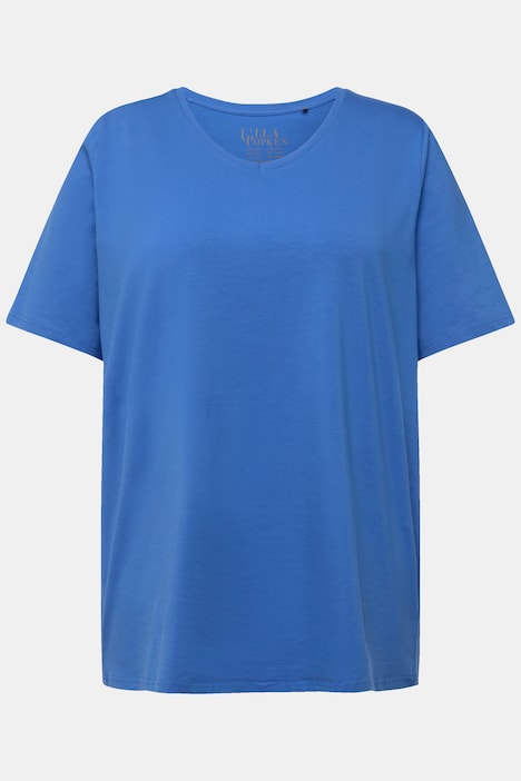 T-Shirt, A-Linie, V-Ausschnitt, Halbarm