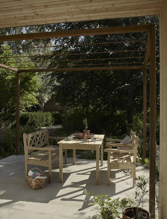 Fritz Hansen Zitkussen voor Skagen tuinbank charcoal