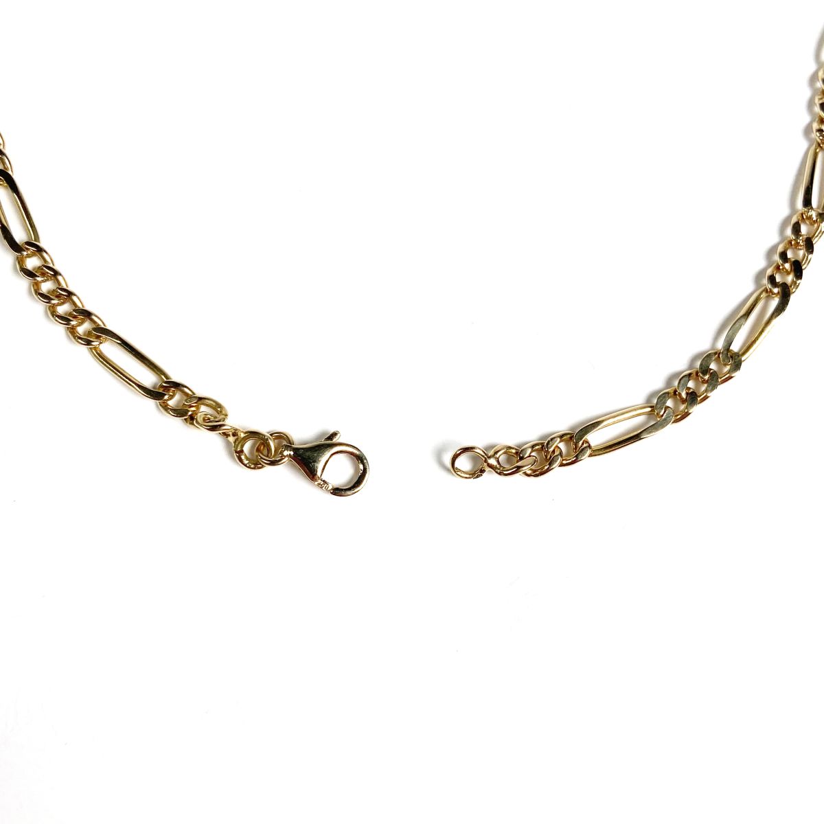 Collier d'occasion or jaune 750 maille cheval alternée 93 cm