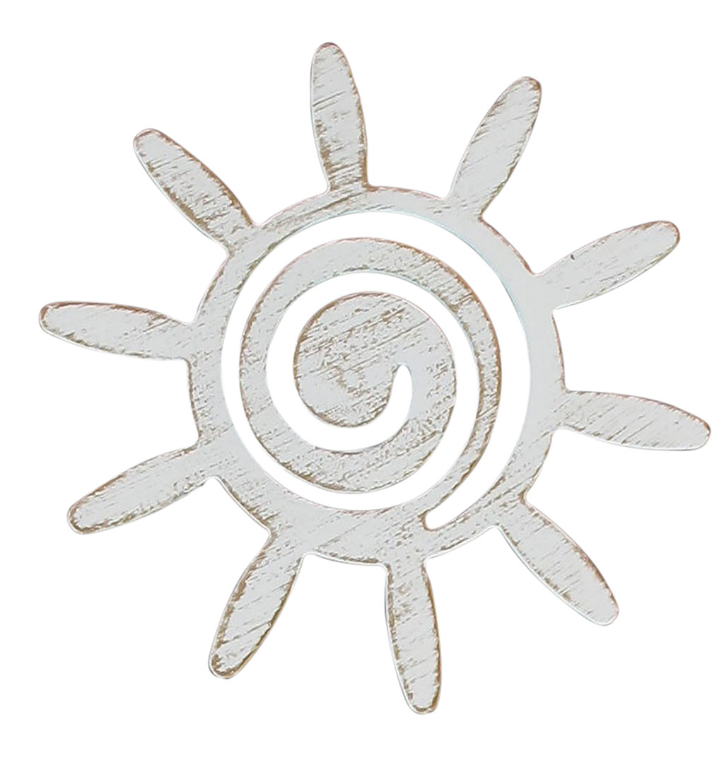 Lot de 2 pinces HELIOS blanc or 8.5x8.5cm