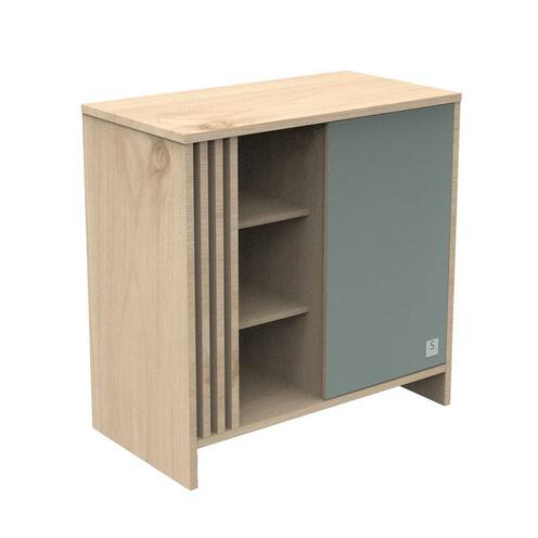 Commode 1 Porte 3 Niches TOKYO Sauge - SAUTHON