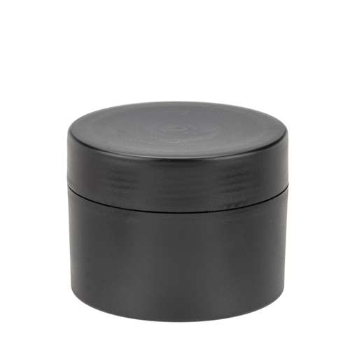 GLOREX leere Creme-Dose schwarz doppelwandig