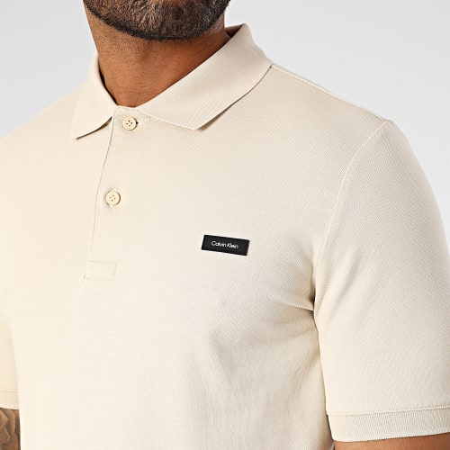Polo Manches Courtes Stretch Pique Slim 1196 Beige
