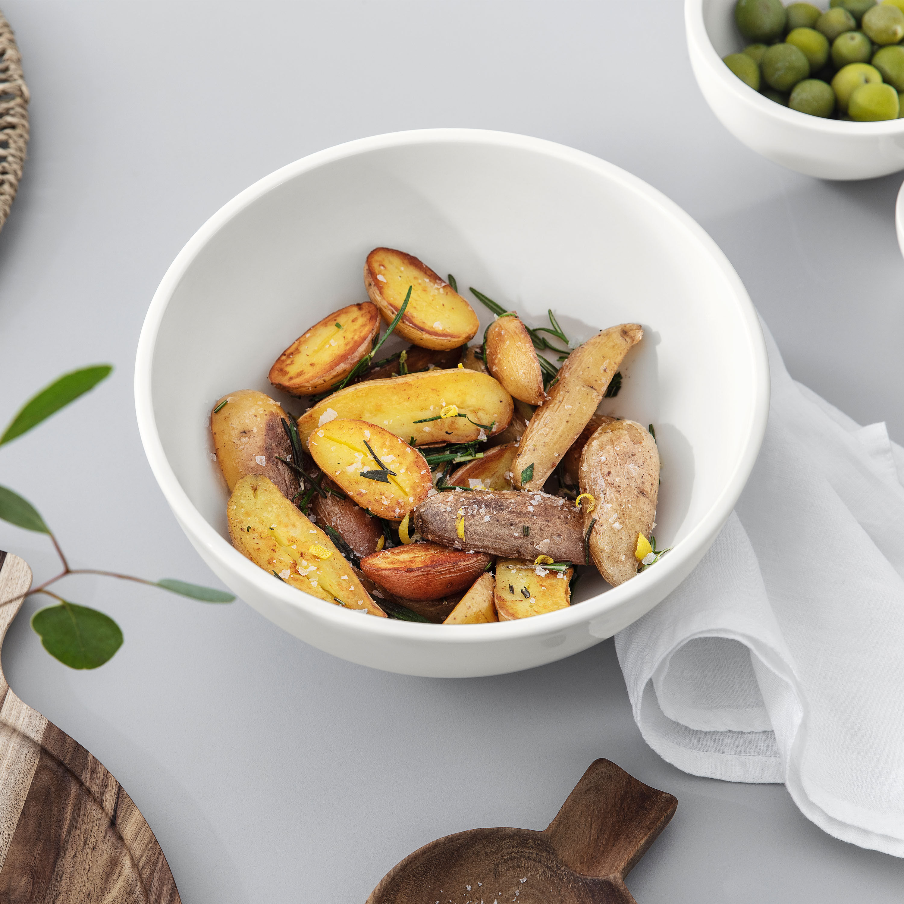Artesano Salad serving bowl White, 71.1 oz, Premium Porcelain