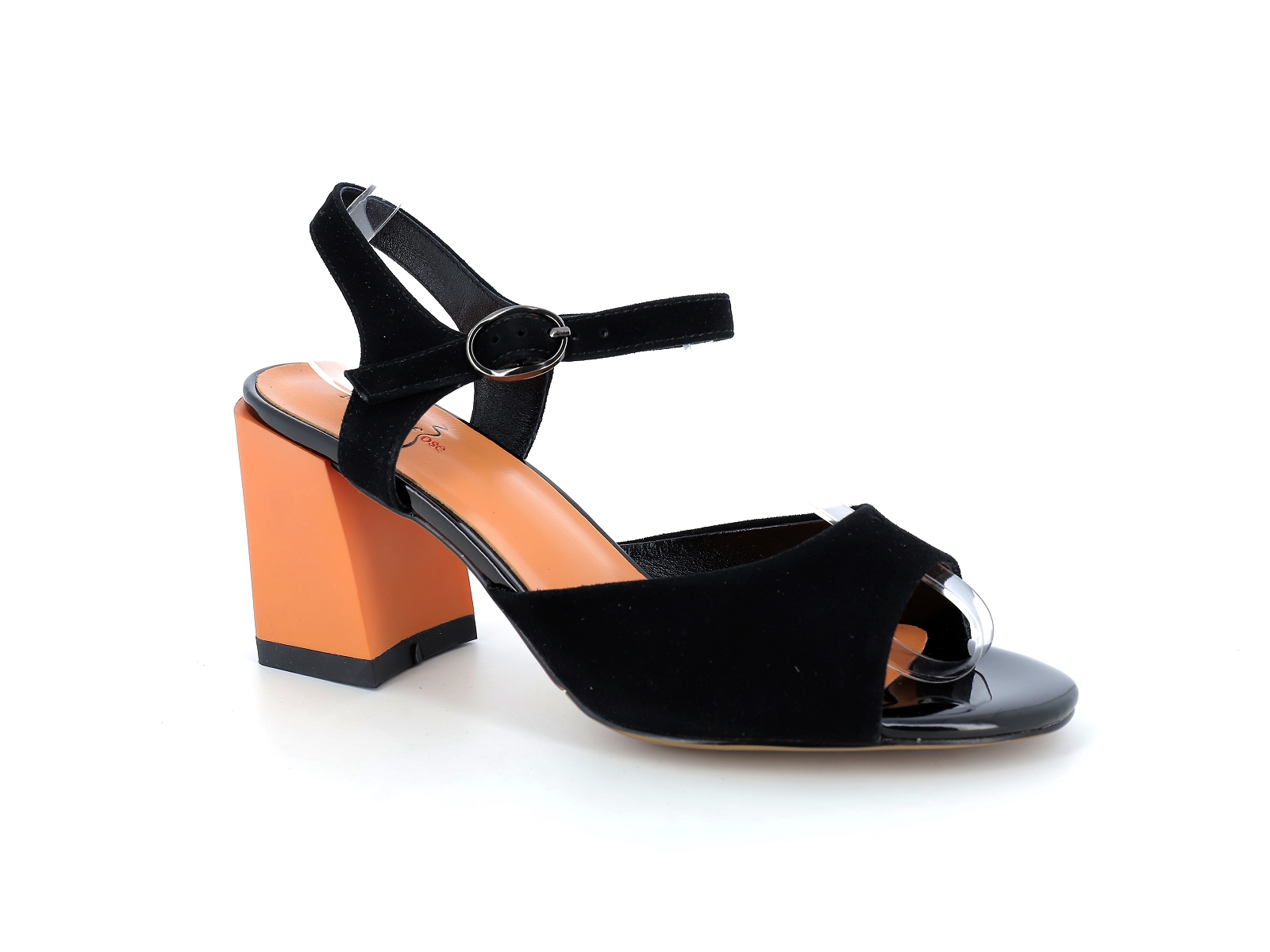 Metamorf ose-NABAISSUER Nubuck Noir Orange