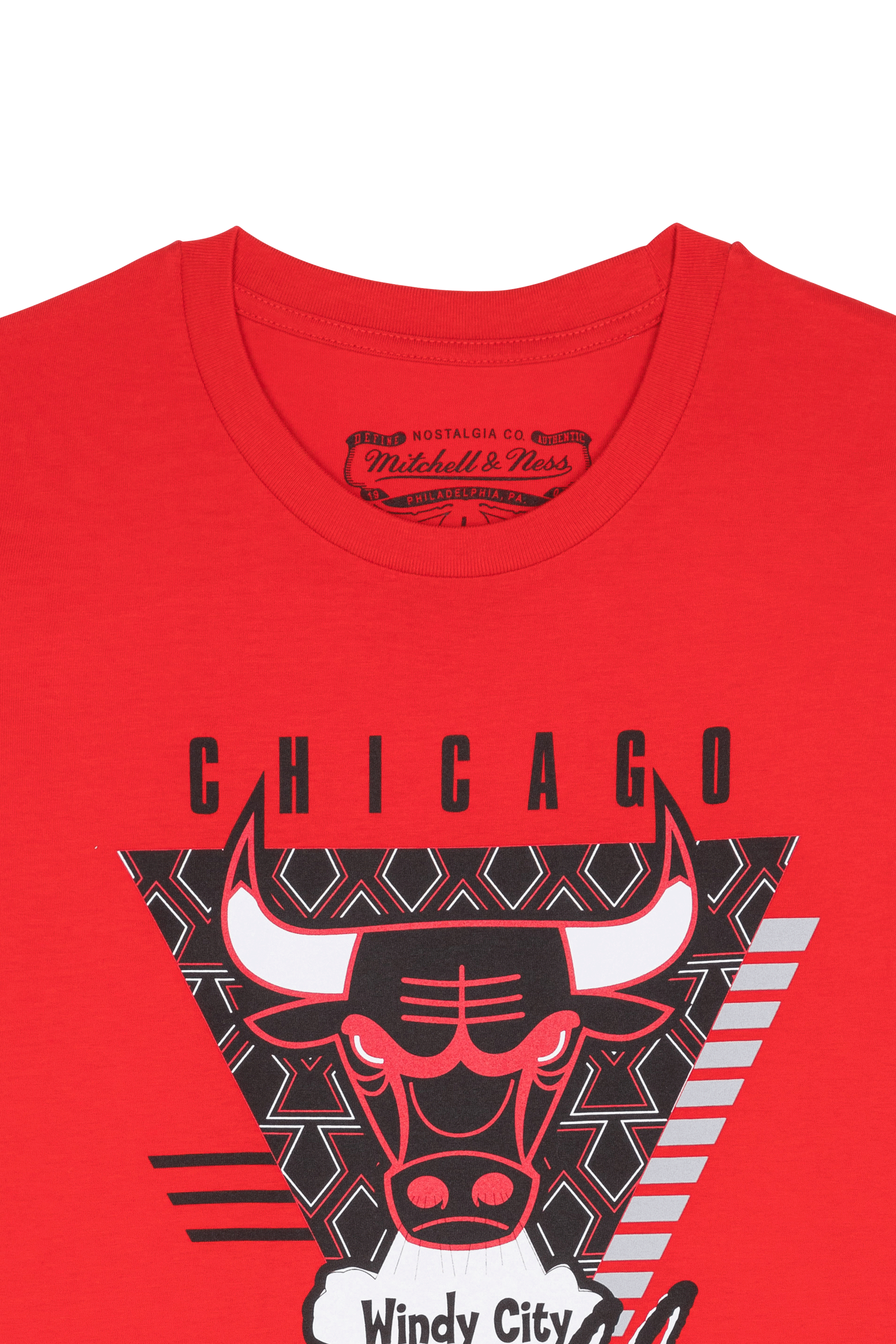 MITCHELL & NESS T-shirt BMTRINTL1057-CBURED1 FINAL Rouge