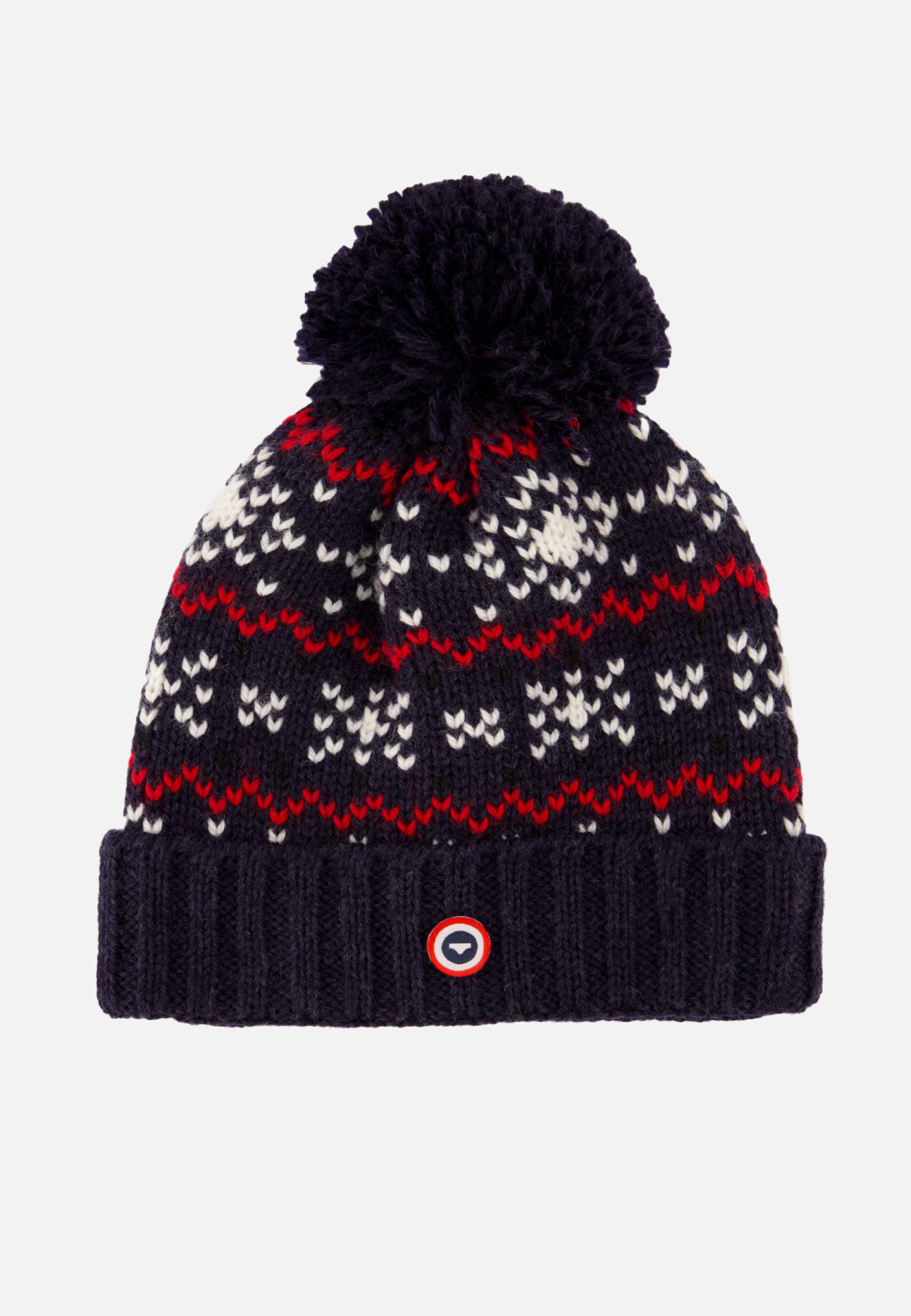 Bonnet en laine-Bonnet Pompon Flocon